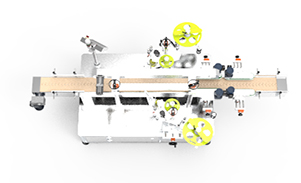 雙面兼圓瓶不干膠貼標機定制