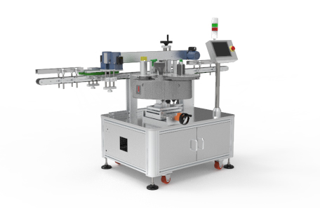 紙盒平面轉(zhuǎn)角不干膠貼標(biāo)機(jī)