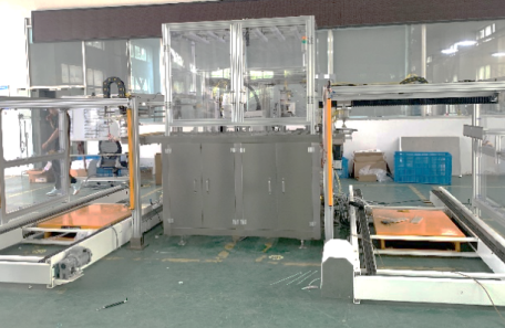 知名外資制藥企業定制軒特紙箱全自動貼標生產線